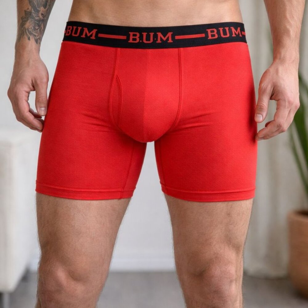 B.U.M. 4-PK Cotton Stretch Boxer Briefs multi colors size Small 30-32 waist NWT - Picture 6 of 8